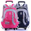 Cheap promotional kids trolley school bag with wheels.OEM orders are welcome.